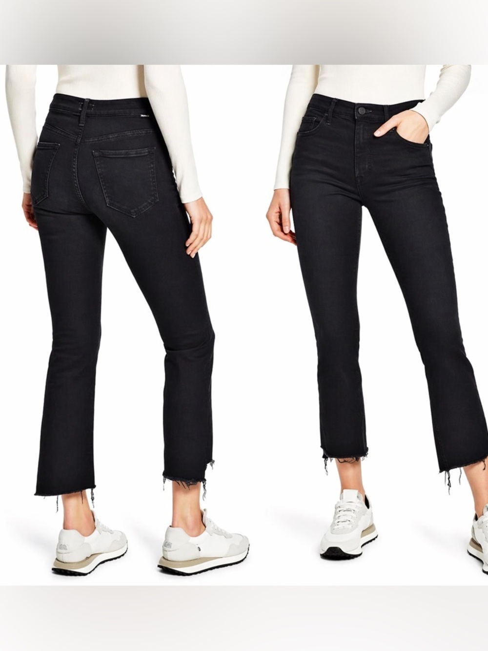 Mother The Insider Crop Step Fray Jeans night in Paris size 27